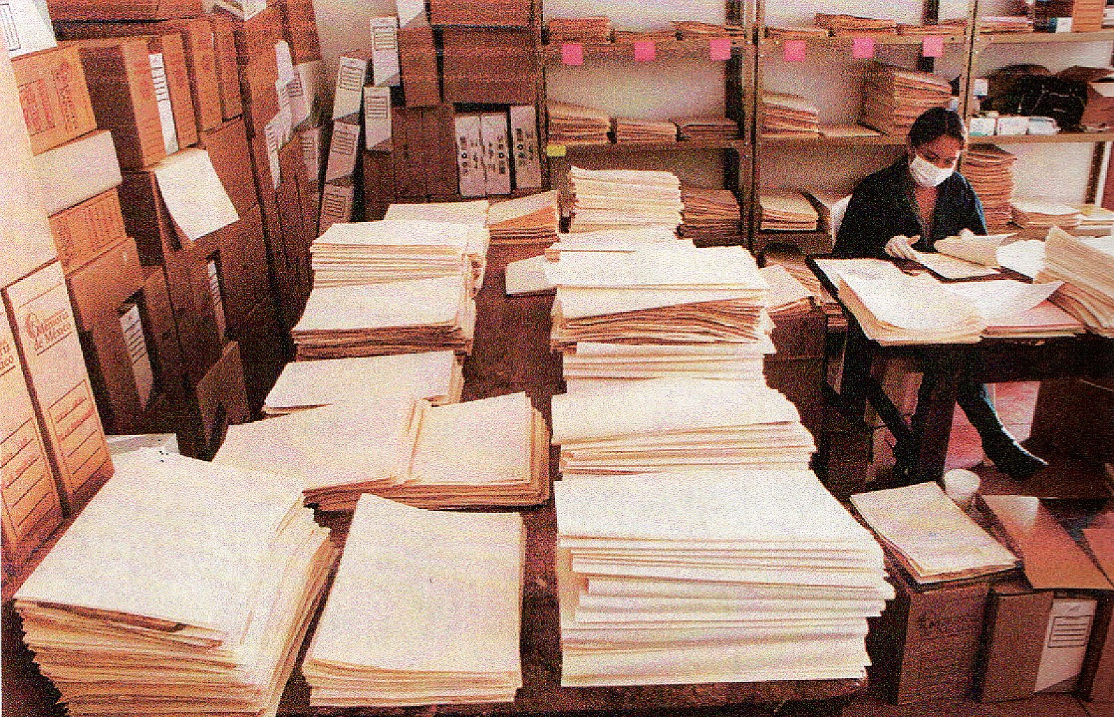 Documentos antiguos resguardados