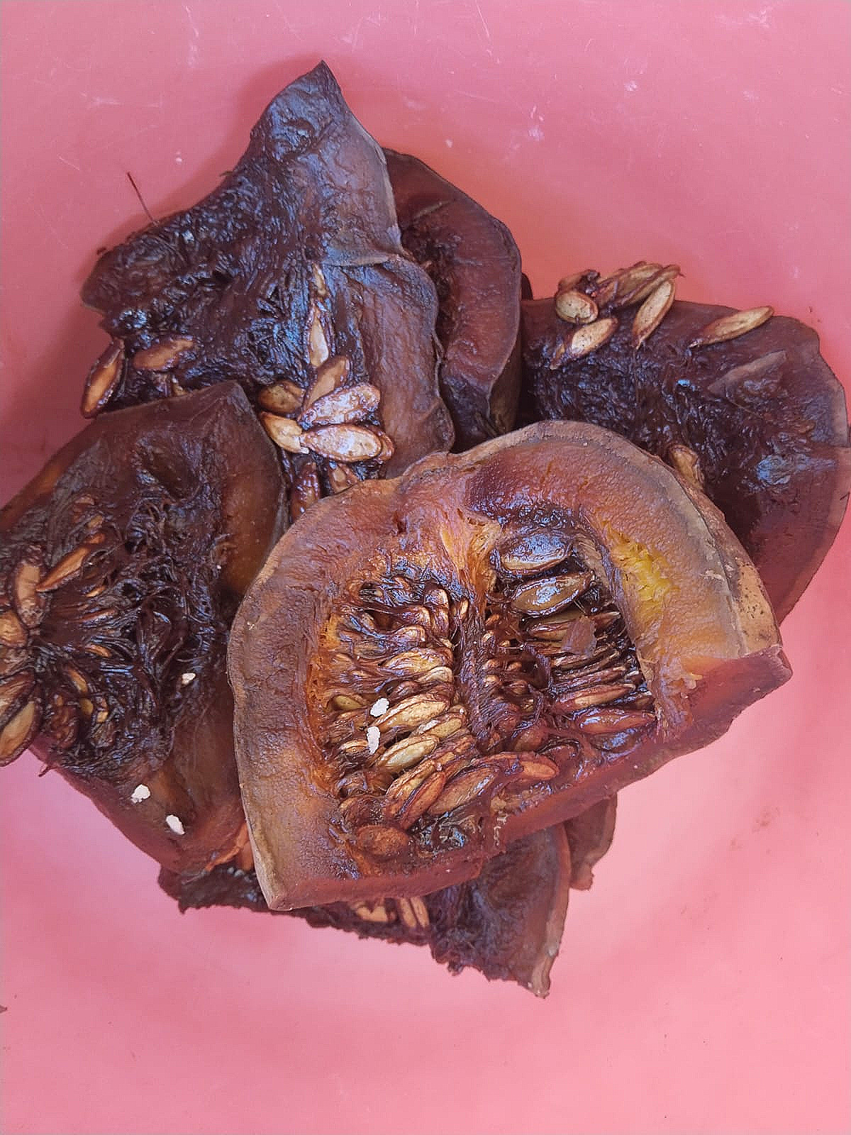 Dulce de calabaza en horno.