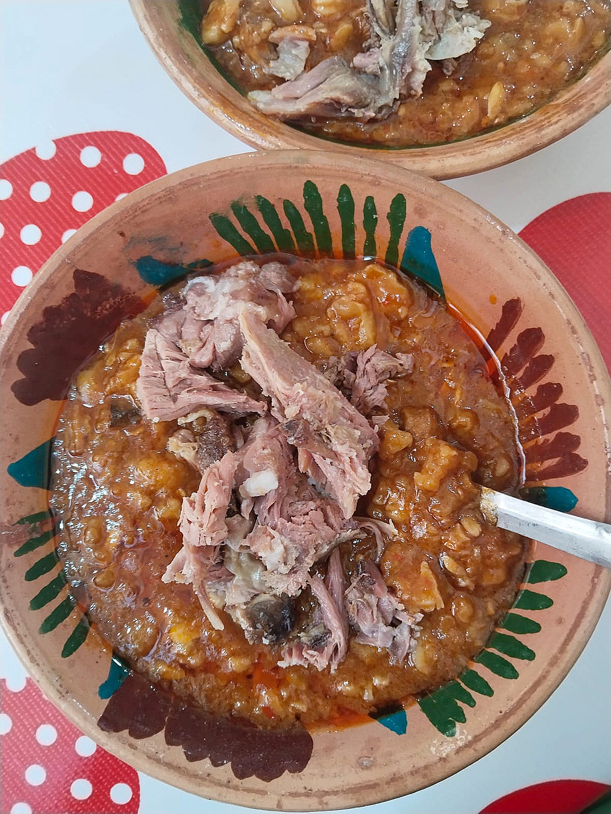 Masa con barbacoa.