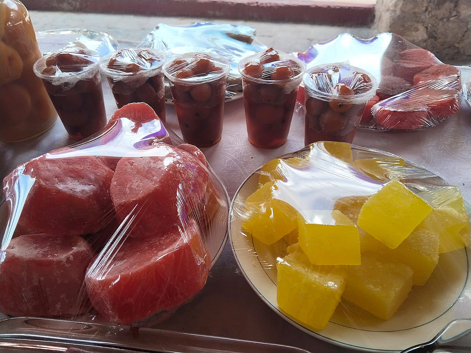 Dulce de calabaza y biznaga.